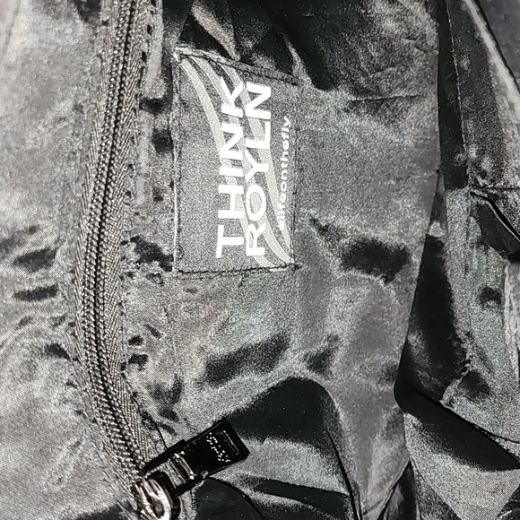 Think Royln Women's Black Quilted Editor Tote Bag Preowned - Picture 9 of 11